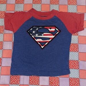 DC Comics Superman Kids Tee - Red and Blue